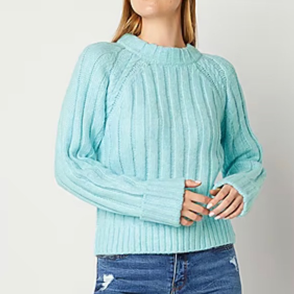 a.n.a Womens Crew Neck Long Sleeve Pullover Sweater Blue Size Small Like New - Picture 7 of 8